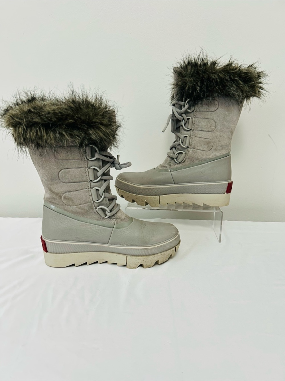 Sorel Joan Of Arctic Next Dove Gray Boots 7.5